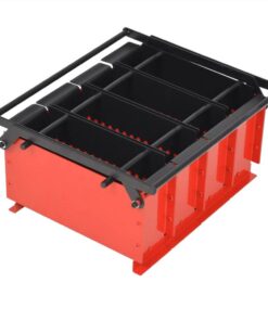 Paper Log Briquette Maker Steel 38x31x18 Cm Black And Red