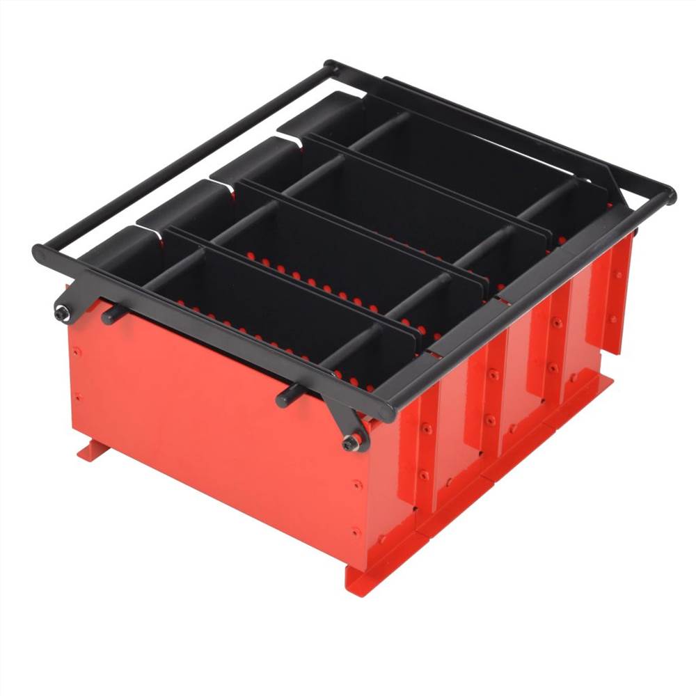 Paper Log Briquette Maker Steel 38x31x18 cm Black and Red Paper Log Briquette Maker Steel 38x31x18 Cm Black And Red -Room Paper Log Briquette Maker Steel 38x31x18 cm Black and Red 453552 0