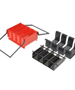 Paper Log Briquette Maker Steel 38x31x18 Cm Black And Red 5 Paper Log Briquette Maker Steel 38x31x18 Cm Black And Red -Room Paper Log Briquette Maker Steel 38x31x18 cm Black and Red 453552 3