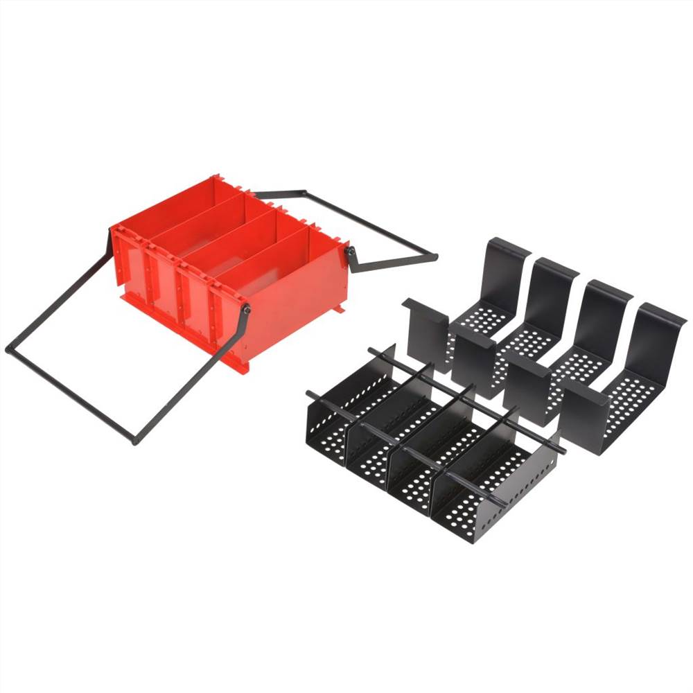 Paper Log Briquette Maker Steel 38x31x18 cm Black and Red Paper Log Briquette Maker Steel 38x31x18 Cm Black And Red -Room Paper Log Briquette Maker Steel 38x31x18 cm Black and Red 453552 3