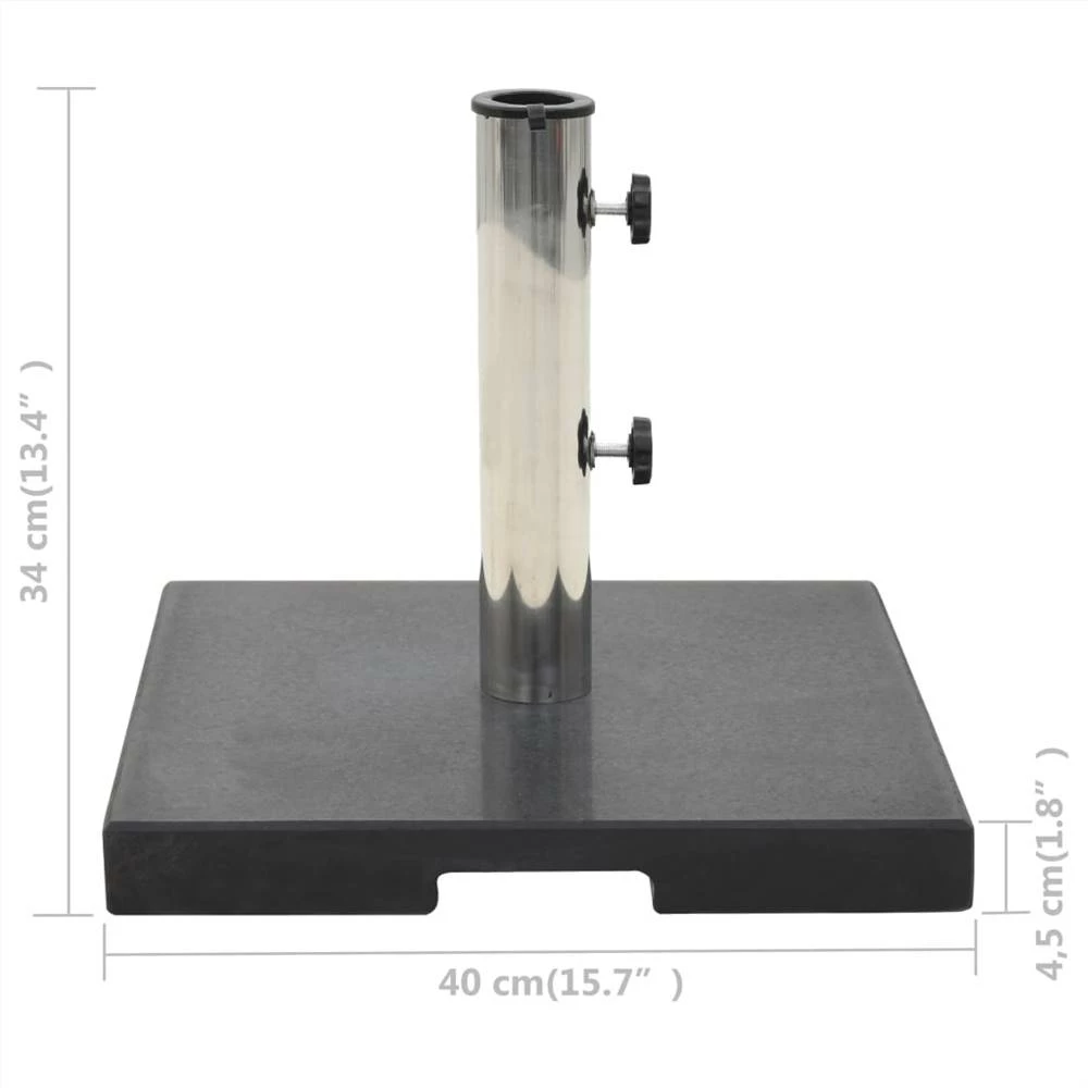 Parasol Base Granite 20 Kg Square Black - Image 6
