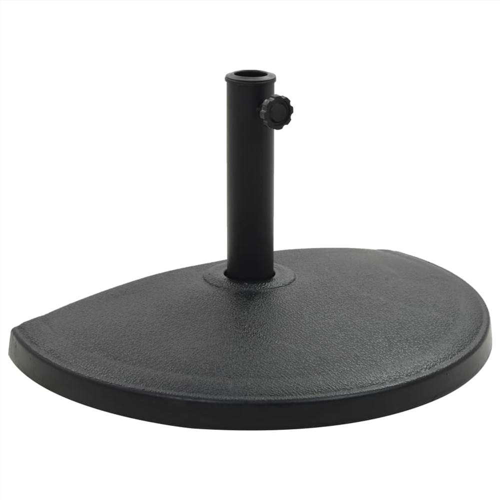 Parasol Base Half Round Polyresin 15 kg Black Parasol Base Half Round Polyresin 15 Kg Black -Room Parasol Base Half Round Polyresin 15 kg Black 456806 0