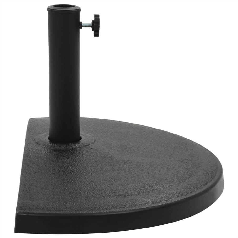 Parasol Base Half Round Polyresin 15 kg Black Parasol Base Half Round Polyresin 15 Kg Black -Room Parasol Base Half Round Polyresin 15 kg Black 456806 1