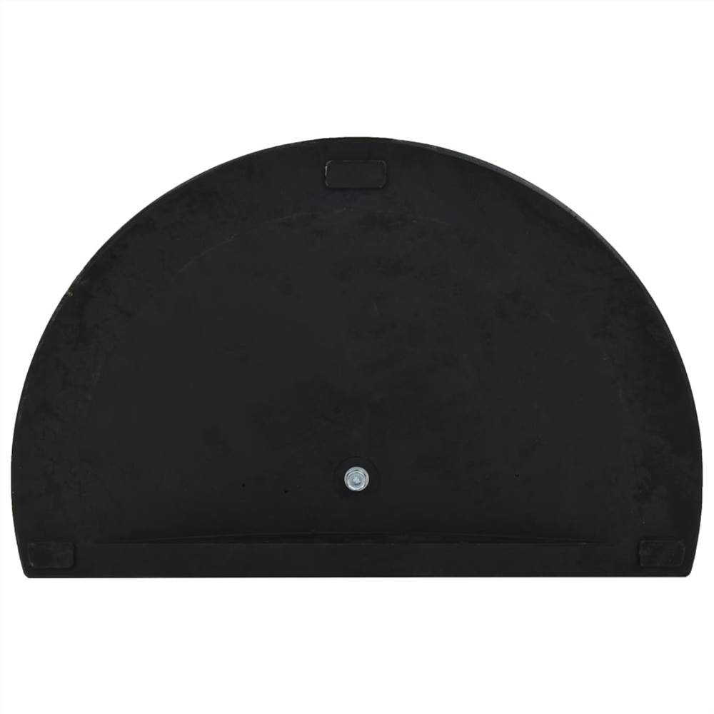 Parasol Base Half Round Polyresin 15 kg Black Parasol Base Half Round Polyresin 15 Kg Black -Room Parasol Base Half Round Polyresin 15 kg Black 456806 4