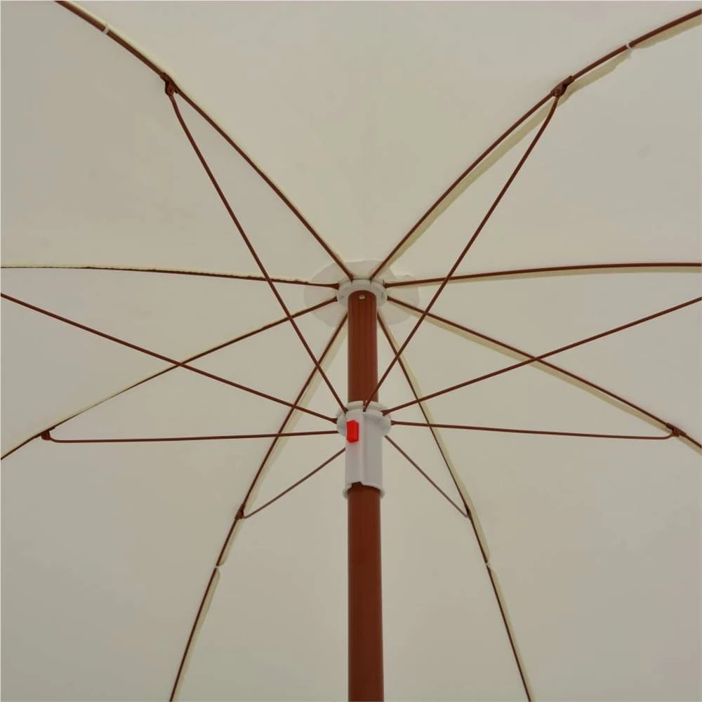 Parasol With Steel Pole 240 Cm Sand - Image 2