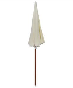 Parasol With Steel Pole 240 Cm Sand -Room Parasol with Steel Pole 240 cm Sand 467647 2