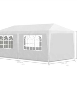 Party Tent 3x6 M White 7 Party Tent 3x6 M White -Room Party Tent 3x6 m White 490999 5