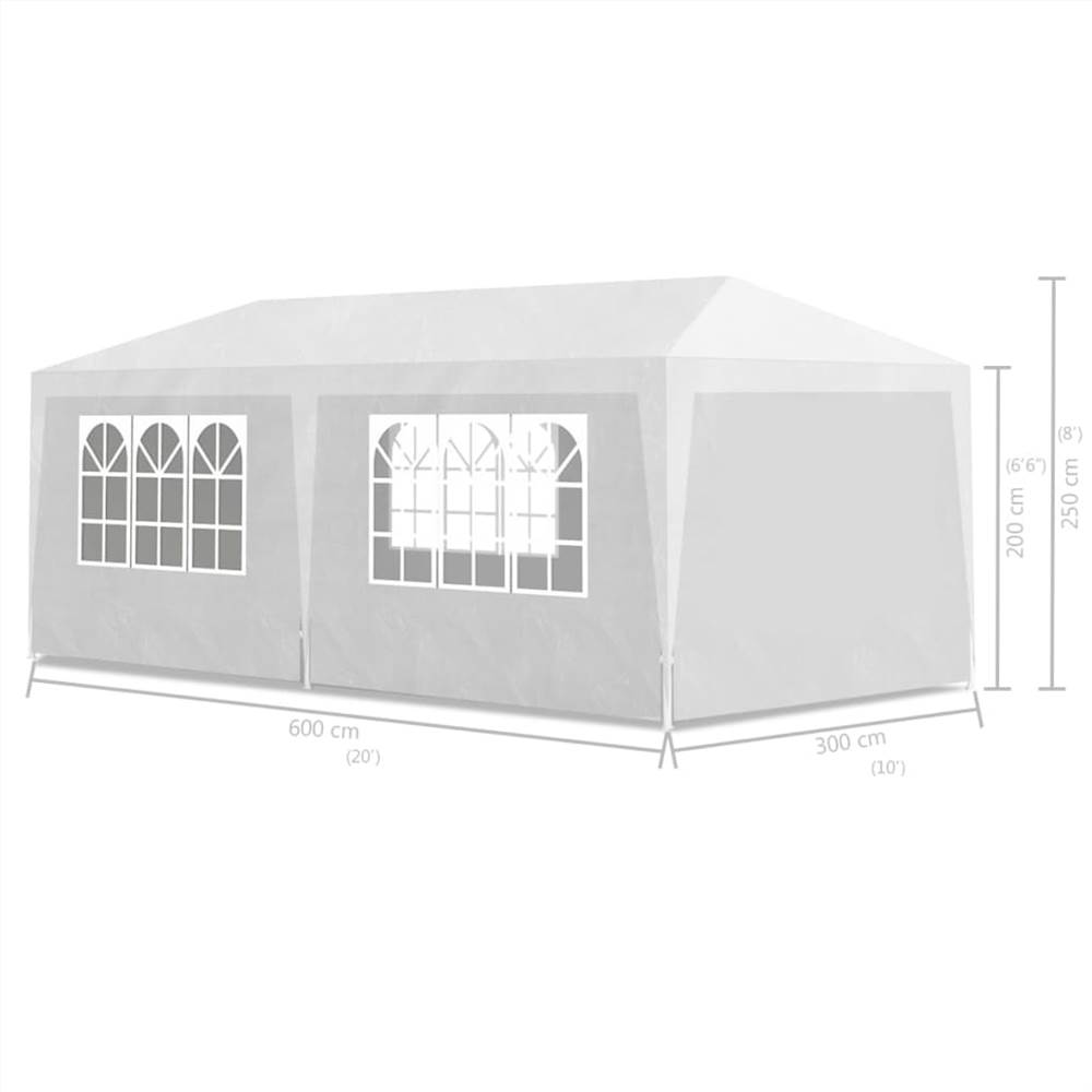 Party Tent 3x6 m White Party Tent 3x6 M White -Room Party Tent 3x6 m White 490999 5
