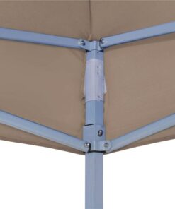 Party Tent Roof 2x2 M Taupe 270 G/m² 5 Party Tent Roof 2x2 M Taupe 270 G/m² -Room Party Tent Roof 2x2 m Taupe 270 g m 455480 3