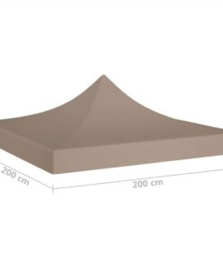 Party Tent Roof 2x2 M Taupe 270 G/m² 6 Party Tent Roof 2x2 M Taupe 270 G/m² -Room Party Tent Roof 2x2 m Taupe 270 g m 455480 4