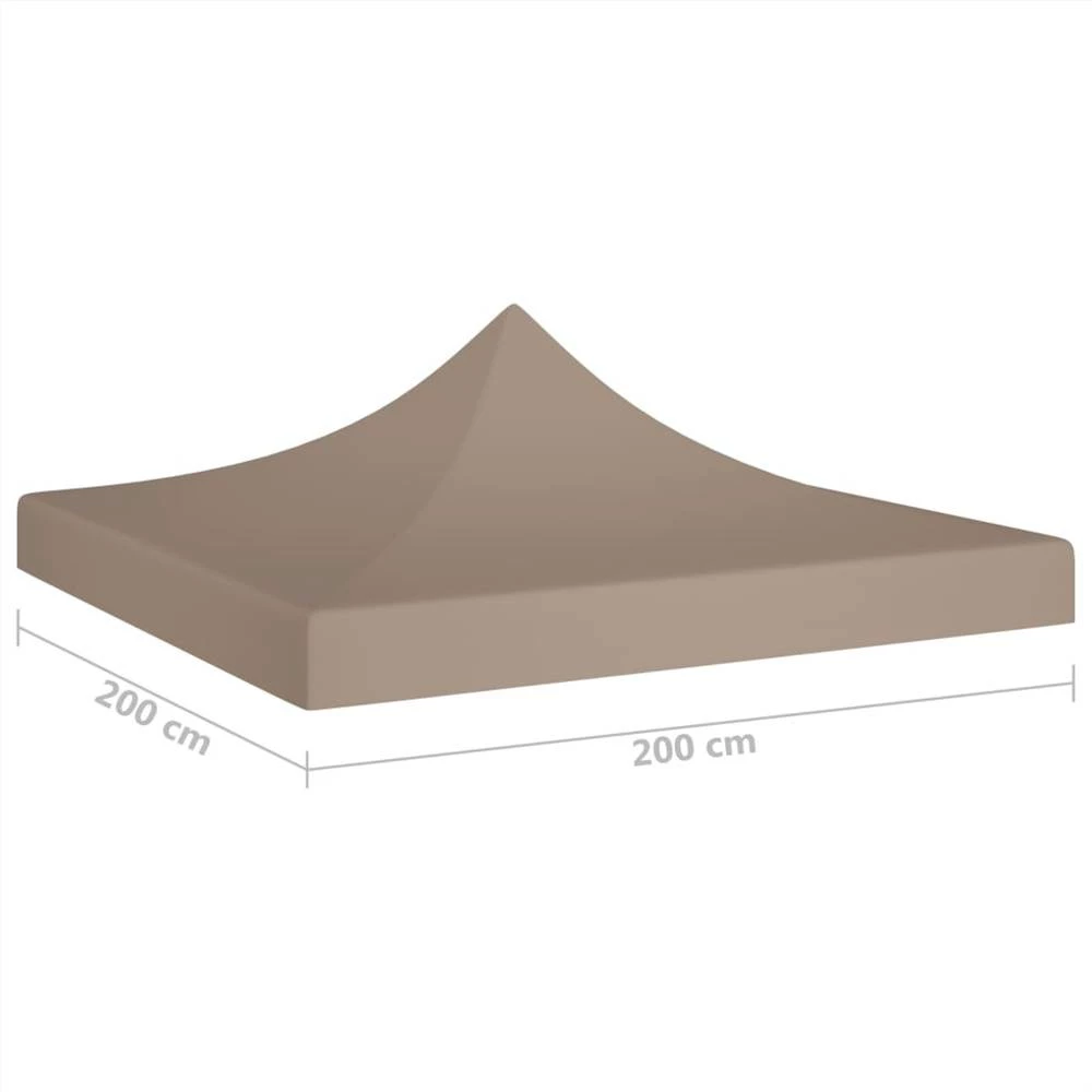 Party Tent Roof 2x2 M Taupe 270 G/m² - Image 5