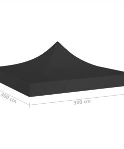 Party Tent Roof 3x3 M Black 270 G/m² 6 Party Tent Roof 3x3 M Black 270 G/m² -Room Party Tent Roof 3x3 m Black 270 g m 438327 4