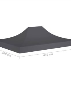 Party Tent Roof 4.5x3 M Anthracite 270 G/m² -Room Party Tent Roof 4 5x3 m Anthracite 270 g m 454792 5