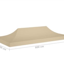 Party Tent Roof 6x3 M Beige 270 G/m² 7 Party Tent Roof 6x3 M Beige 270 G/m² -Room Party Tent Roof 6x3 m Beige 270 g m 455600 5