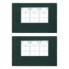 Party Tent Sidewall 2 Pcs With Window PE Green -Room Party Tent Sidewall 2 pcs with Window PE Green 486385 0