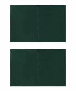Party Tent Sidewall 2 Pcs With Zipper PE Green