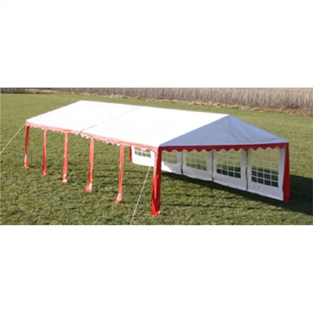 Party Tent Top And Side Panels 10 X 5 M Red & White - Image 4