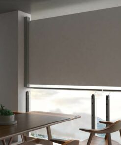 Patio Retractable Side Awning 160 X 300 Cm Grey