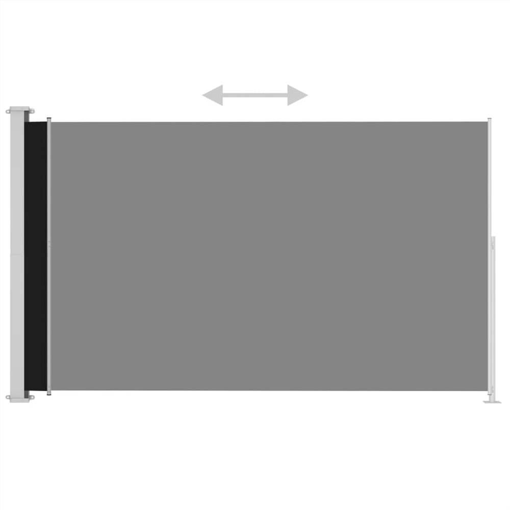 Patio Retractable Side Awning 220x300 cm Black Patio Retractable Side Awning 220x300 Cm Black -Room Patio Retractable Side Awning 220x300 cm Black 466658 2