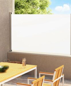 Patio Retractable Side Awning 220x300 Cm Cream