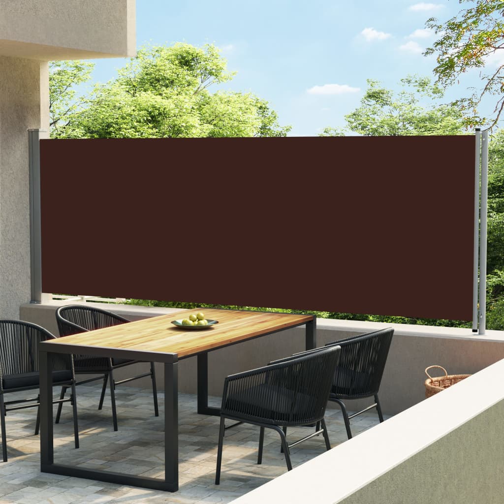 Patio Retractable Side Awning 600x160 cm Brown Patio Retractable Side Awning 600x160 Cm Brown -Room Patio Retractable Side Awning 600x160 cm Brown 433684 0