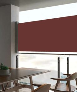 Patio Retractable Side Awning 60x300 Cm Brown