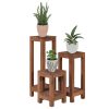 Plant Stands 3 Pcs Solid Teak Wood -Room Plant Stands 3 pcs Solid Teak Wood 504790 0