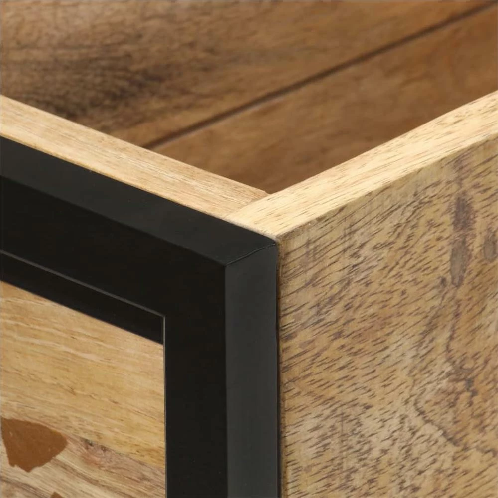 Planter 90x20x68 Cm Rough Mango Wood - Image 2