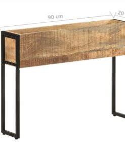 Planter 90x20x68 Cm Rough Mango Wood -Room Planter 90x20x68 cm Rough Mango Wood 438333 4