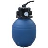 Pool Sand Filter With 4 Position Valve Blue 300 Mm -Room Pool Sand Filter with 4 Position Valve Blue 300 mm 441119 0