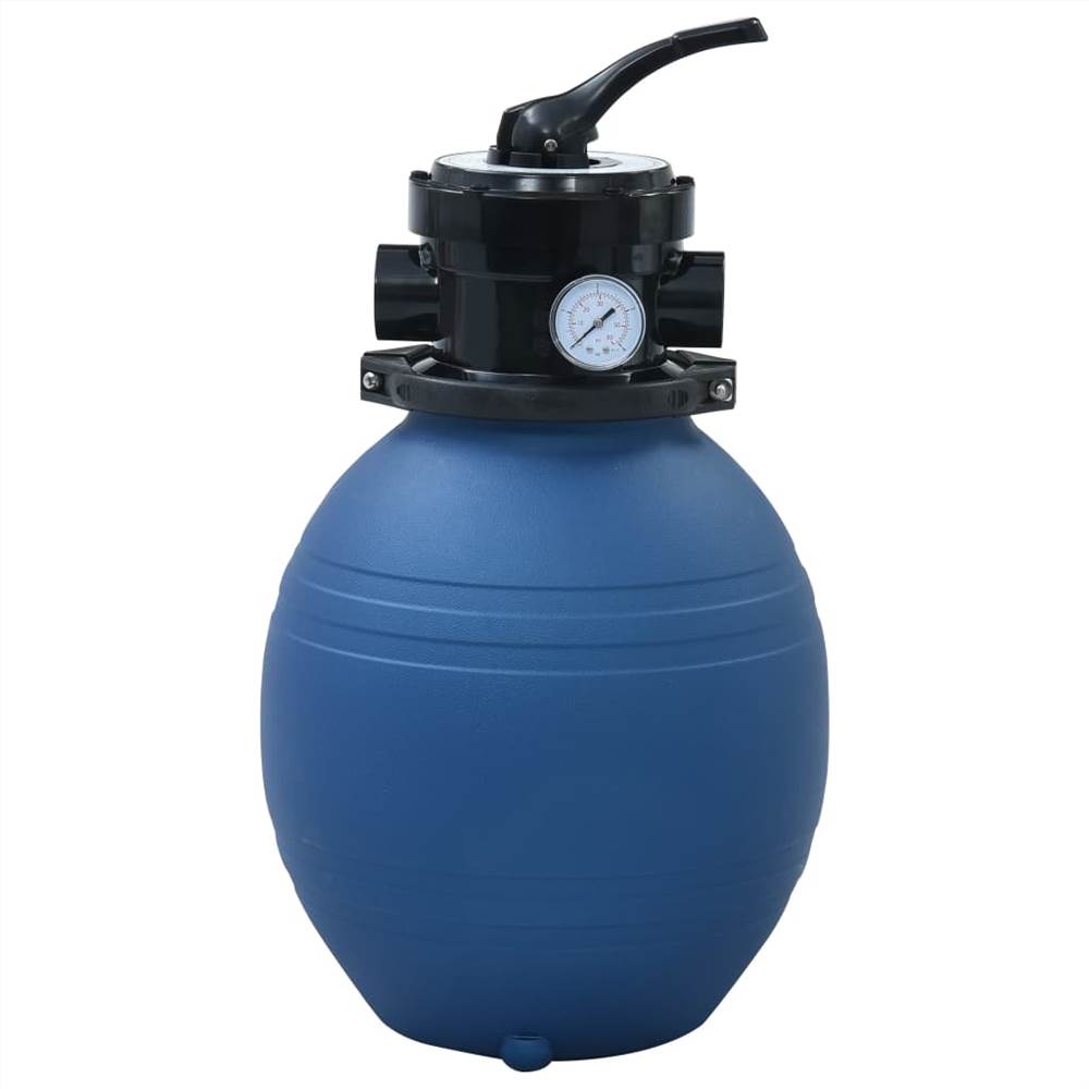 Pool Sand Filter with 4 Position Valve Blue 300 mm Pool Sand Filter With 4 Position Valve Blue 300 Mm -Room Pool Sand Filter with 4 Position Valve Blue 300 mm 441119 0