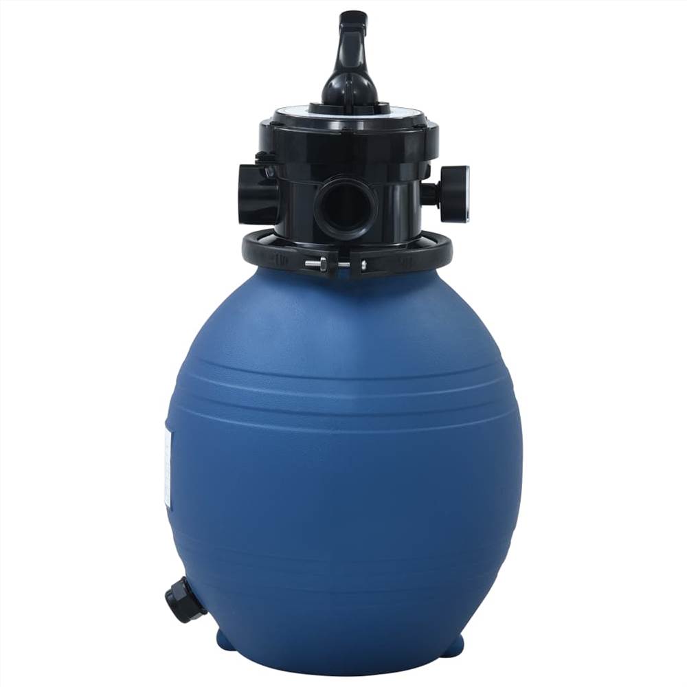 Pool Sand Filter with 4 Position Valve Blue 300 mm Pool Sand Filter With 4 Position Valve Blue 300 Mm -Room Pool Sand Filter with 4 Position Valve Blue 300 mm 441119 1