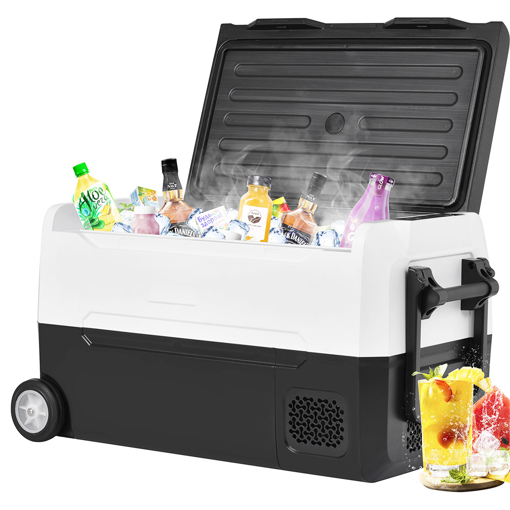 Portable Compressor Cool Box Car Fridge 31.5L Large Capacity Double Zone APP Control 12/24V DC 100-240V AC for Outdoors Vehicles Camping Merax Portable Compressor Cool Box Car Fridge 31.5L Large Capacity Double Zone APP Control 12/24V DC 100-240V AC For Outdoors Vehicles Camping -Room Portable Compressor Cool Box 31 5L Double Zone APP Control 501622 1