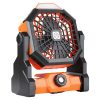 Portable High-Power Charging Fan, Outdoor Fan Stepless Speed Regulation With 3-Mode LED Light For Camping & Lighting 1 Portable High-Power Charging Fan, Outdoor Fan Stepless Speed Regulation With 3-Mode LED Light For Camping & Lighting -Room Portable High Power Charging Fan 500594 0