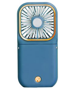 Portable Mini Fan USB Rechargeable Fan With Neck Lanyard 5 IN 1 As Power Bank Phone Holder Handheld Fan