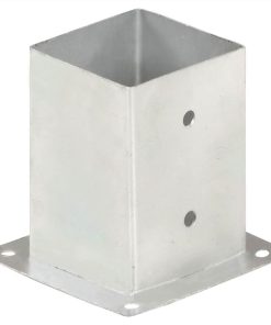 Post Anchors 4 Pcs Galvanised Metal 101 Mm -Room Post Anchors 4 pcs Galvanised Metal 101 mm 497057 2