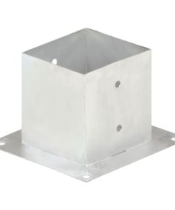 Post Anchors 4 Pcs Galvanised Metal 141 Mm -Room Post Anchors 4 pcs Galvanised Metal 141 mm 454685 2