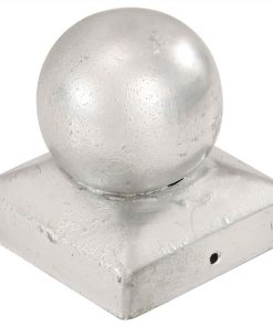 Post Caps 6 Pcs Globe Final Galvanised Metal 71x71 Mm 4 Post Caps 6 Pcs Globe Final Galvanised Metal 71x71 Mm -Room Post Caps 6 pcs Globe Final Galvanised Metal 71x71 mm 446701 2