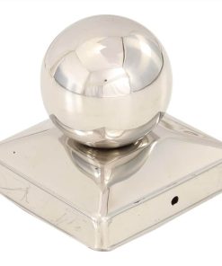 Post Caps 6 Pcs Globe Final Stainless Steel 81x81 Mm 6 Post Caps 6 Pcs Globe Final Stainless Steel 81x81 Mm -Room Post Caps 6 pcs Globe Final Stainless Steel 81x81 mm 452047 4