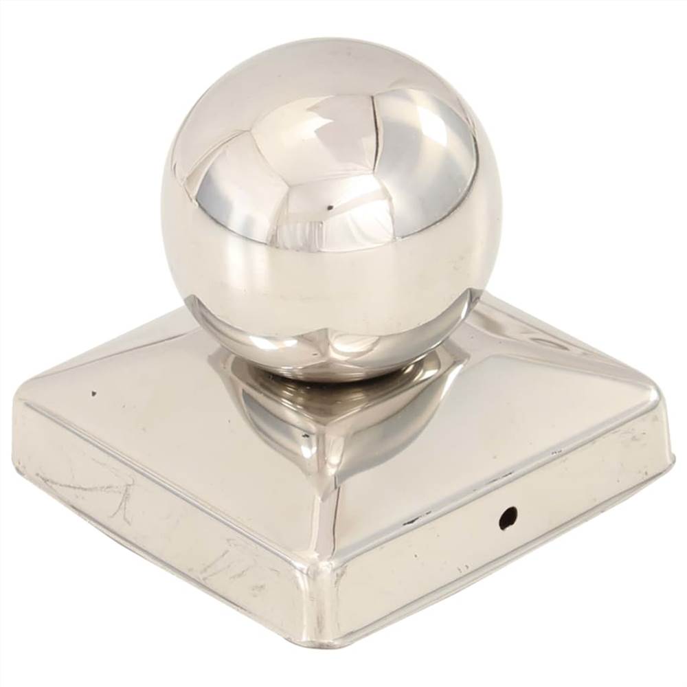 Post Caps 6 pcs Globe Final Stainless Steel 81x81 mm Post Caps 6 Pcs Globe Final Stainless Steel 81x81 Mm -Room Post Caps 6 pcs Globe Final Stainless Steel 81x81 mm 452047 4