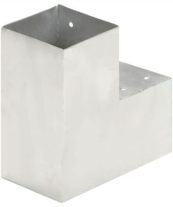Post Connector L Shape Galvanised Metal 101x101 Mm -Room Post Connector L Shape Galvanised Metal 101x101 mm 451372 3