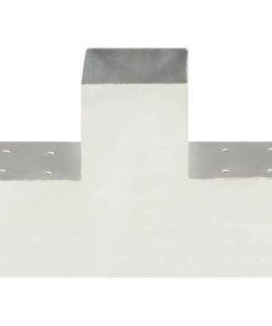 Post Connector T Shape Galvanised Metal 101x101 Mm 3 Post Connector T Shape Galvanised Metal 101x101 Mm -Room Post Connector T Shape Galvanised Metal 101x101 mm 497062 1