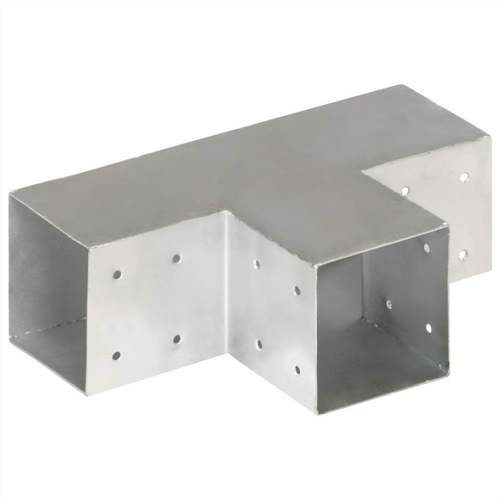 Post Connector T Shape Galvanised Metal 101x101 mm Post Connector T Shape Galvanised Metal 101x101 Mm -Room Post Connector T Shape Galvanised Metal 101x101 mm 497062 2