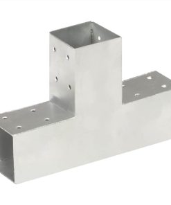Post Connector T Shape Galvanised Metal 71x71 Mm