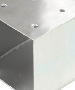 Post Connector T Shape Galvanised Metal 71x71 Mm -Room Post Connector T Shape Galvanised Metal 71x71 mm 454930 4