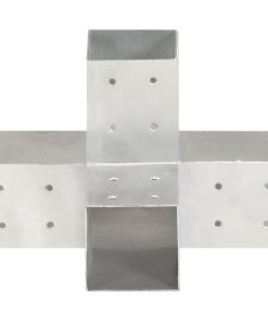 Post Connector X Shape Galvanised Metal 81x81 Mm 4 Post Connector X Shape Galvanised Metal 81x81 Mm -Room Post Connector X Shape Galvanised Metal 81x81 mm 440311 2