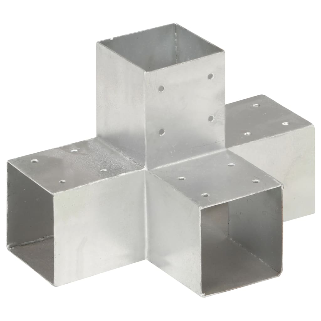 Post Connector X Shape Galvanised Metal 91x91 mm Post Connector X Shape Galvanised Metal 91x91 Mm -Room Post Connector X Shape Galvanised Metal 91x91 mm 432844 0