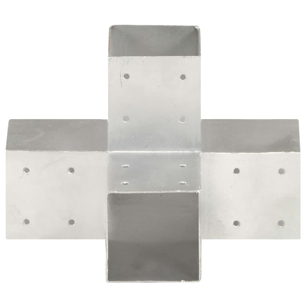 Post Connector X Shape Galvanised Metal 91x91 mm Post Connector X Shape Galvanised Metal 91x91 Mm -Room Post Connector X Shape Galvanised Metal 91x91 mm 432844 2