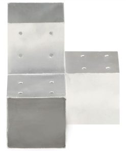Post Connector Y Shape Galvanised Metal 101x101 Mm -Room Post Connector Y Shape Galvanised Metal 101x101 mm 497577 2