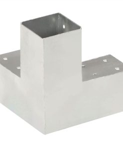 Post Connector Y Shape Galvanised Metal 71x71 Mm -Room Post Connector Y Shape Galvanised Metal 71x71 mm 497059 3